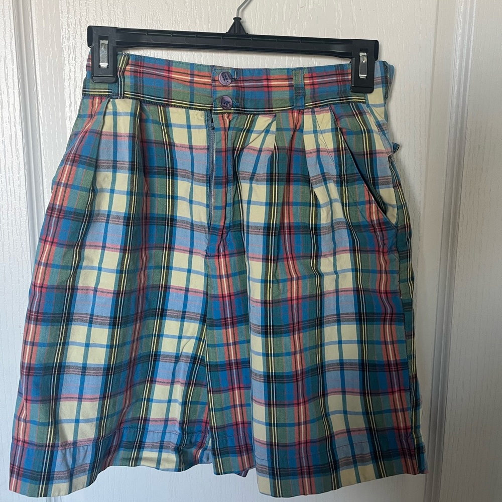 checkered boy shorts